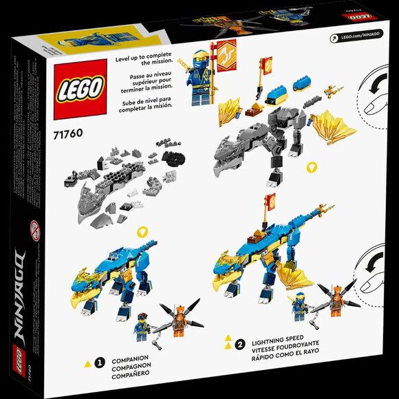 Brand New Lego NINJAGO Jay’s Thunder Dragon EVO 71760 - Picture 3 of 9